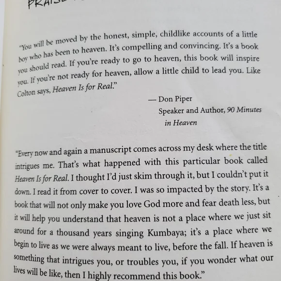Heaven Is For Real  Book By Todd BURPO - Picture 5 of 11